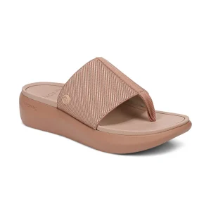 Beach Aqua Platform Toe Post Sandal